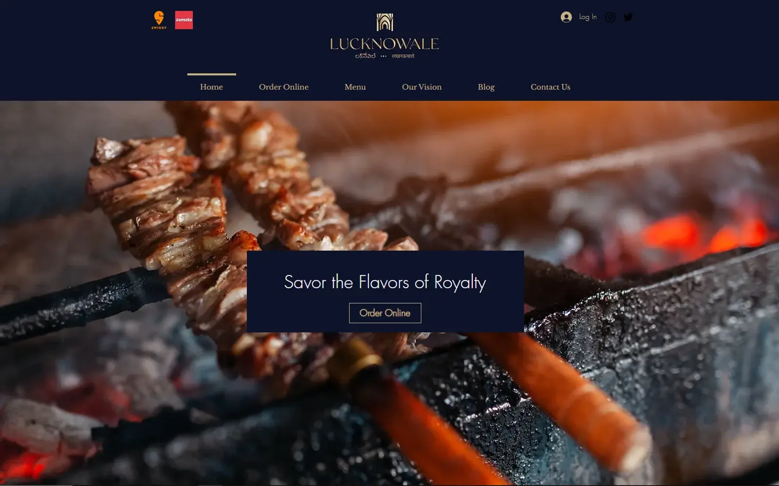 The Lucknowale website, built by Wire Edge Digital