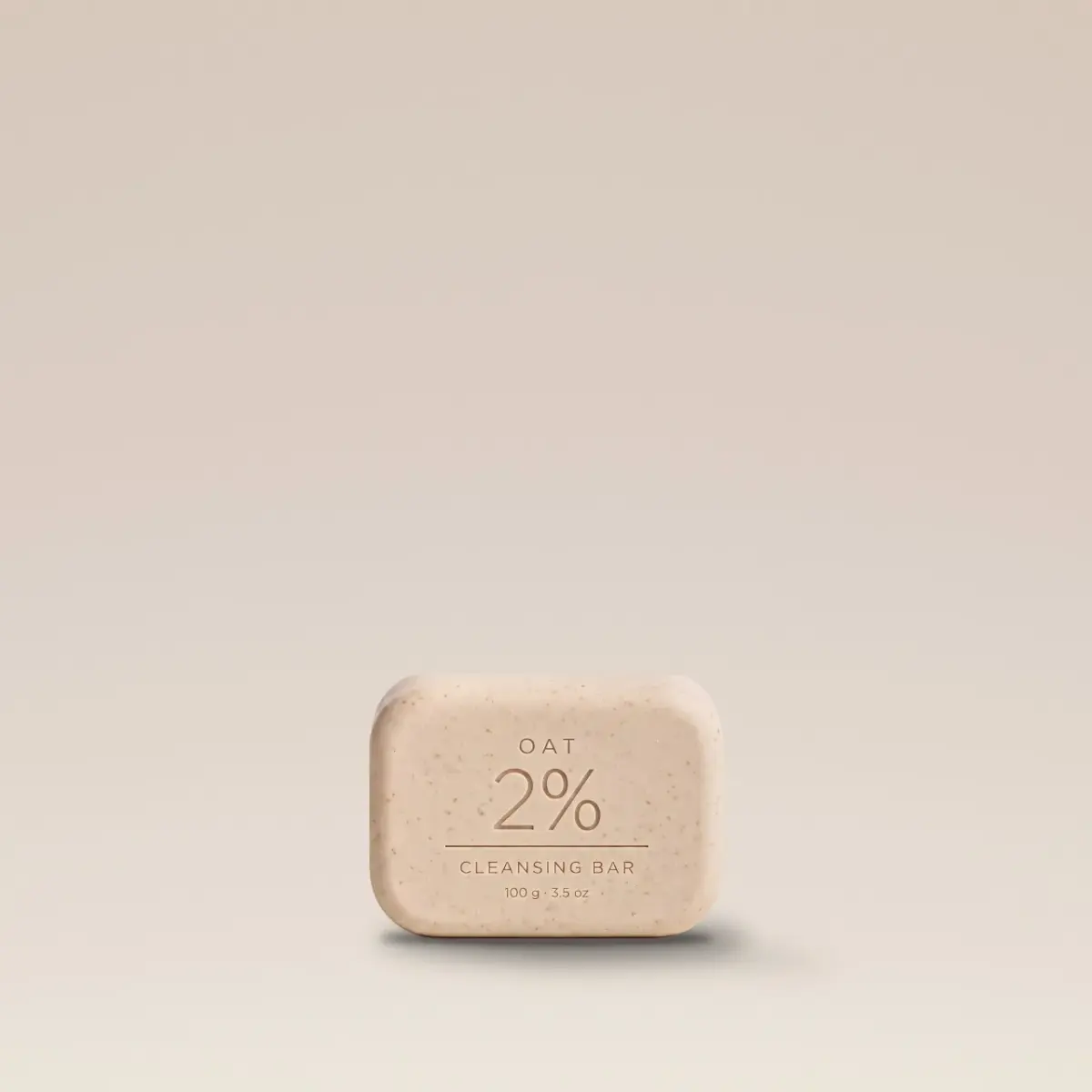 Cleansing bar, unwrapped, no packaging, on the shared ground
