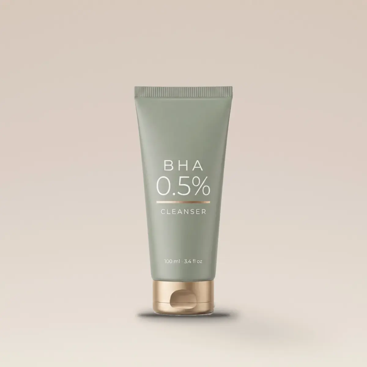 Cleanser 100 ml, tube, on its cap, on the shared ground