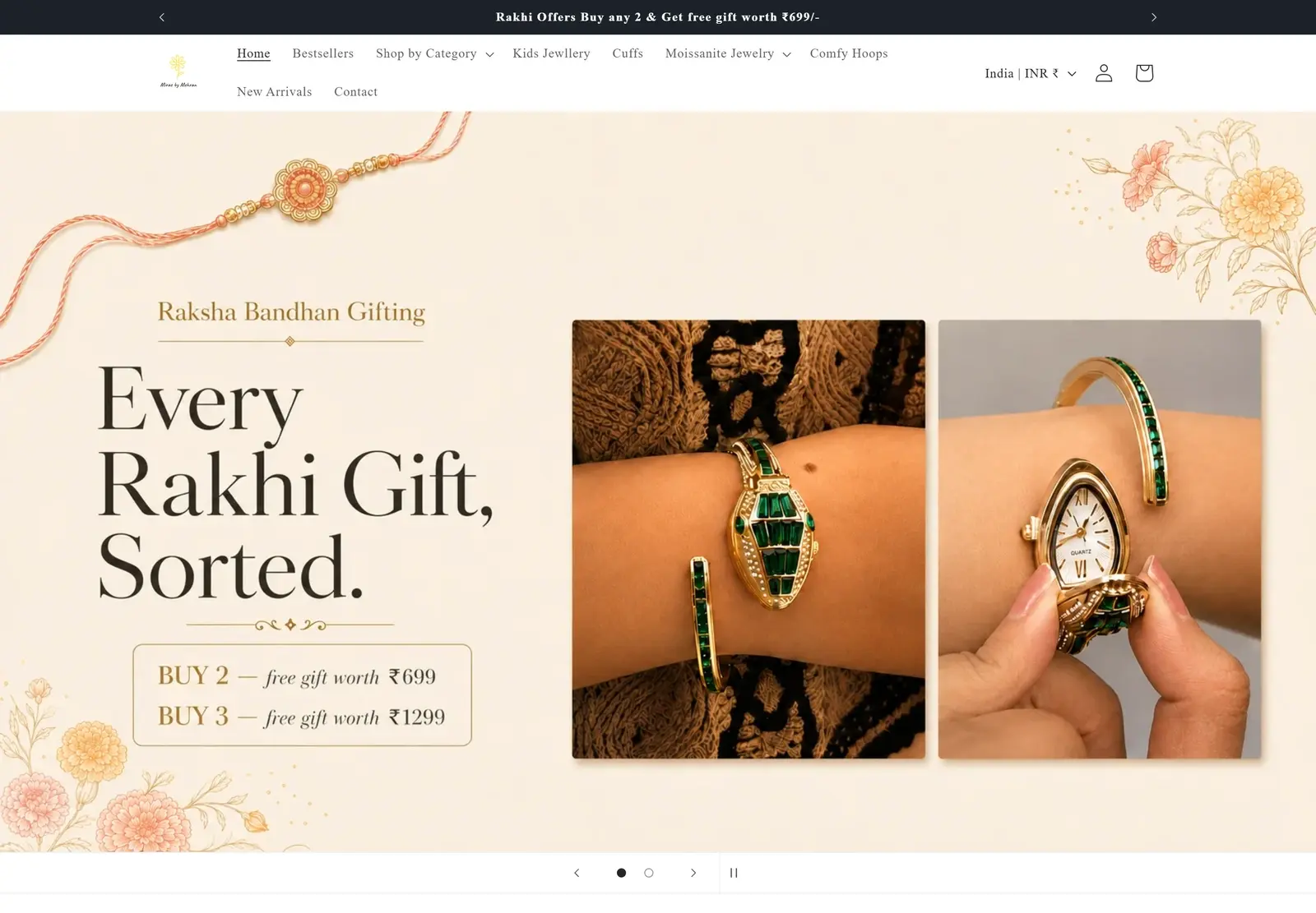 The The Mehran Collection homepage, built by Wire Edge Digital